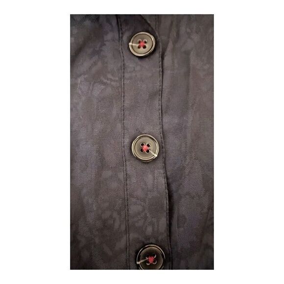 Anthropologie Ett:Twa James Navy Blue Tie Waist Wide Leg Jumpsuit Size 0 - Picture 3 of 4